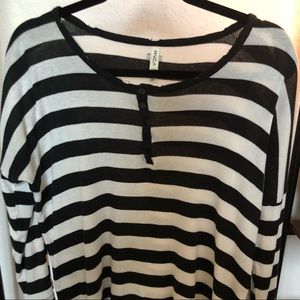 Striped RVCA skater long sleeve